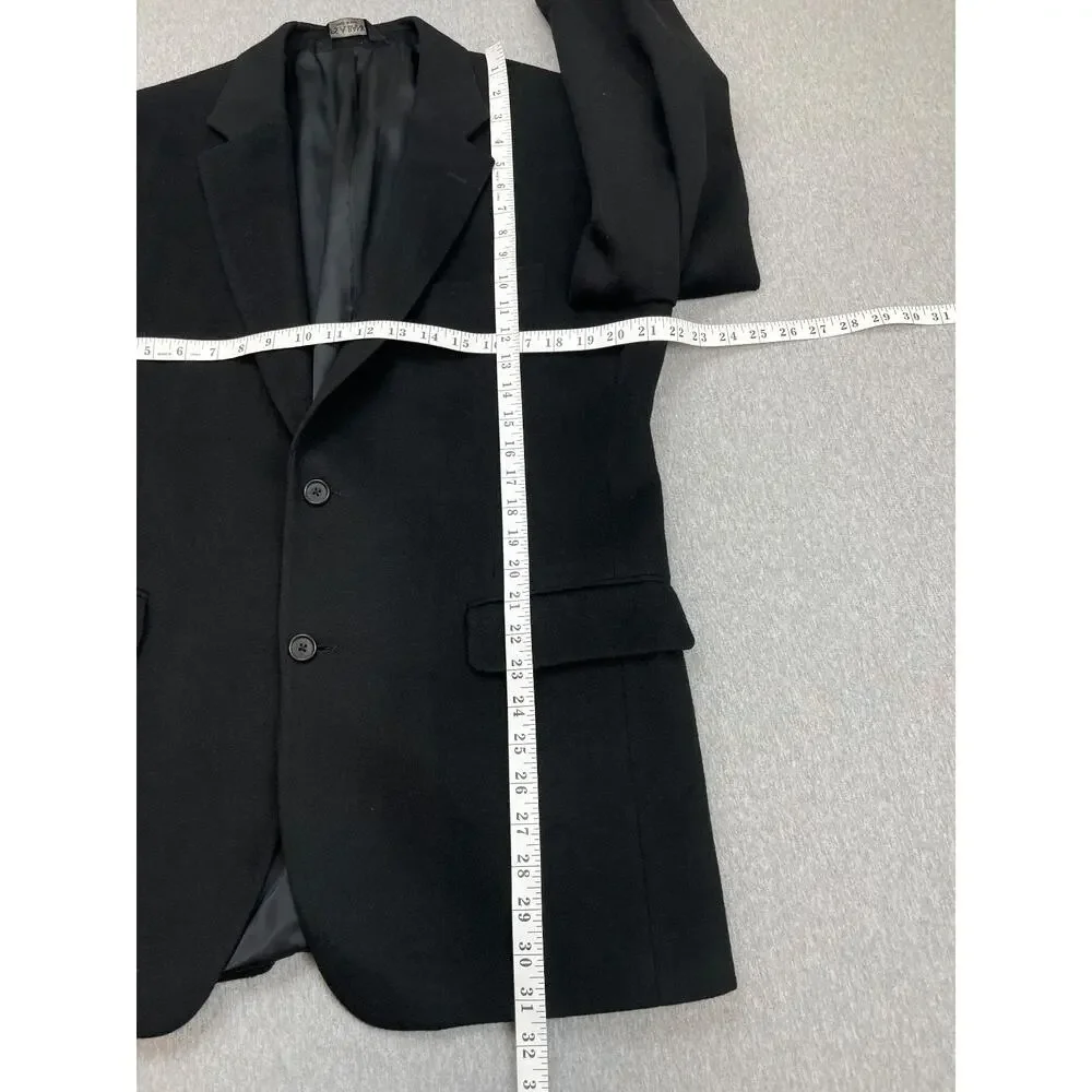Jos A Bank Blazer Mens 42R Black 100% Camel Hair Single Breasted 2-Button Jacket
